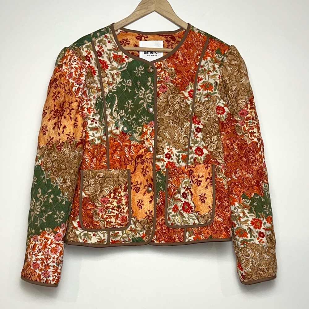 &Merci Quilted Patchwork Jacket - image 3